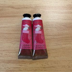 Bath and Body Works Strawberry Pound Cake Shea Butter Hand Cream Minis